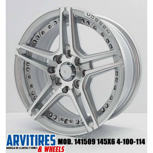 RIN 14X6 4-100/114 3 SILVERMF CHRM RVTS MOD 141509