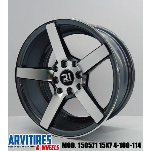RIN 15X7 4-100/114 GUNMETAL MF MOD 150571F