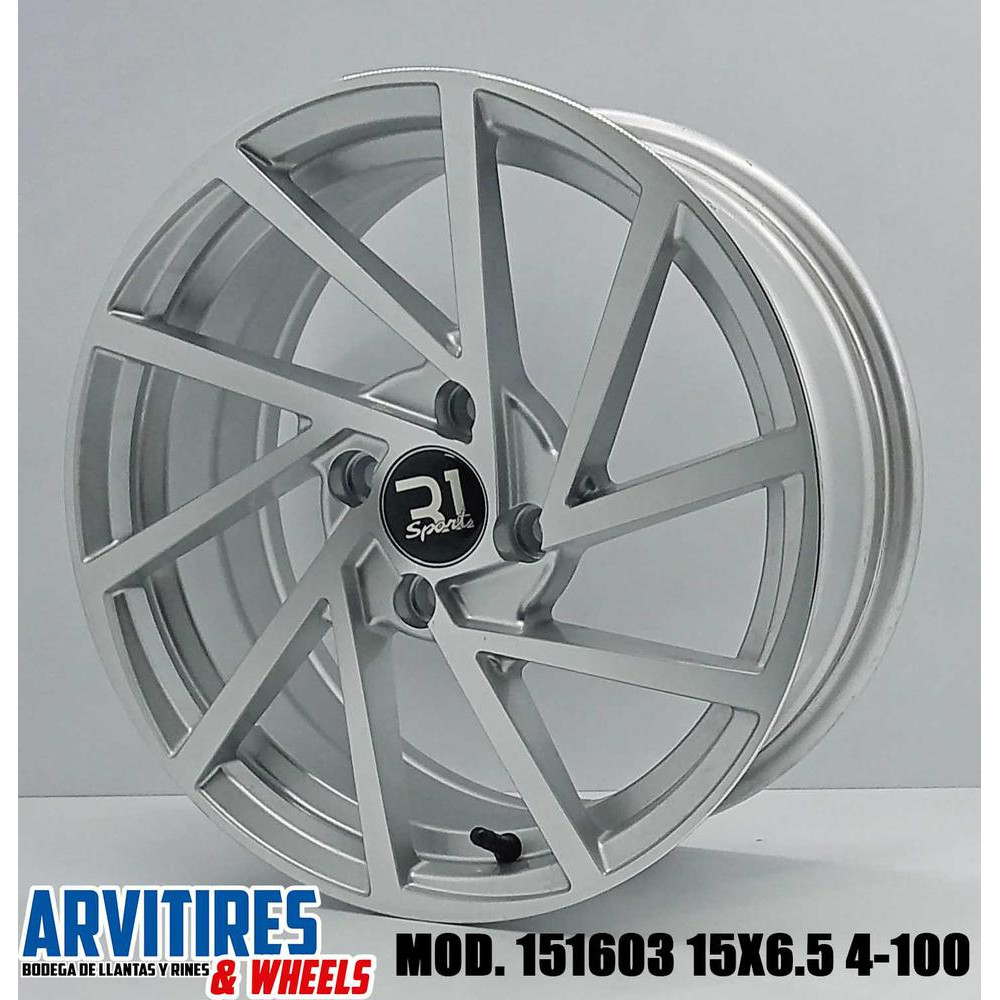 RIN 15X6 5 4-100 SILVER MACHINE FACE MOD 151603