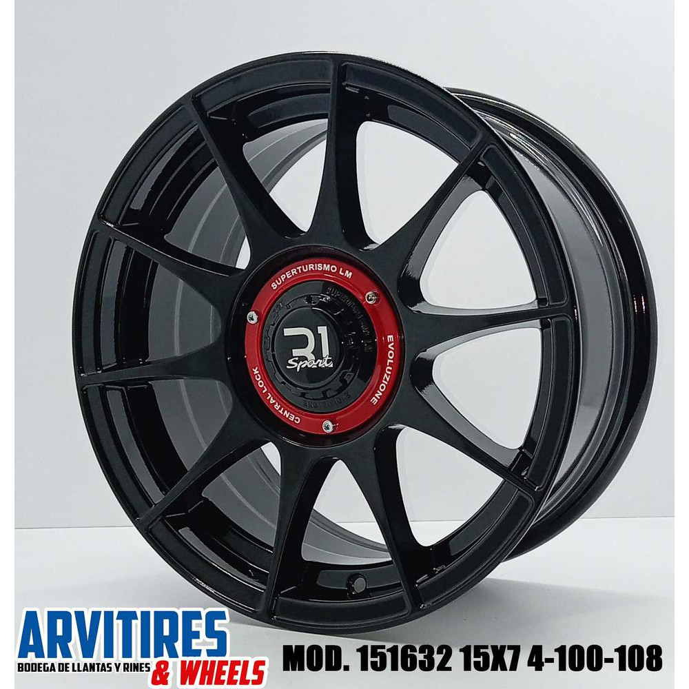 RIN 15X7 4-100/108 BLACK MOD 151632