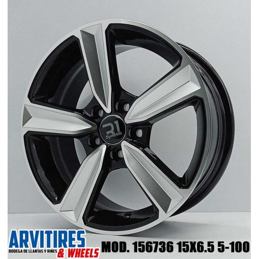 RIN 15X6 5 5-100 BMF MILLING SPOKE FACE MOD 156736