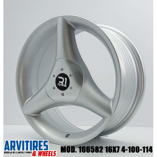 RIN 16X7 4-100/114 3 SILVER MOD 166582