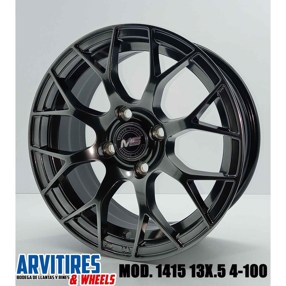RIN 13X5 5 4-100/108 HYPER BLACK MOD 