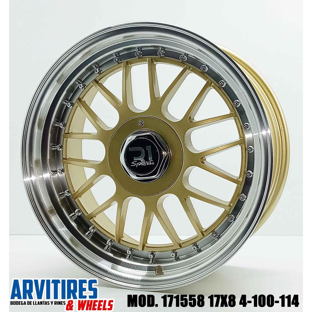 RIN 17X9 4-100/114 LIGHT GOLD ML MOD 171558R