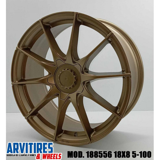 RIN 18X8 5-100 R1 MATTE BRONZE MOD 188556