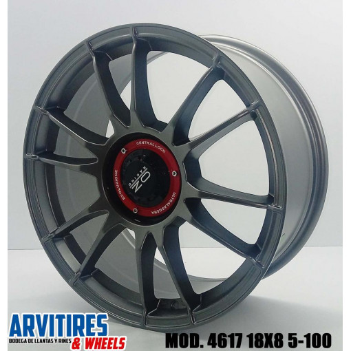 RIN 18X8 5-100 MAT GUNMETAL MACHINE MOD 4617
