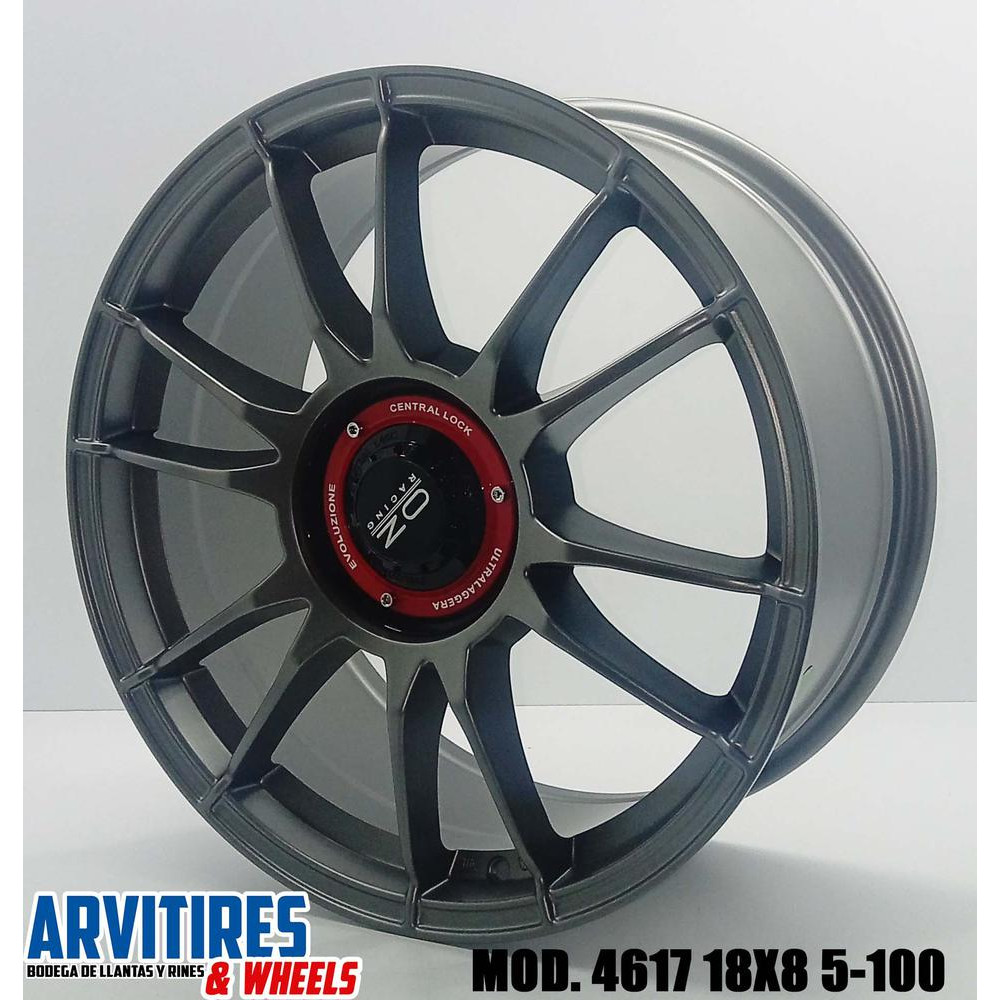 RIN 18X8 5-100 MAT GUNMETAL MACHINE MOD 4617