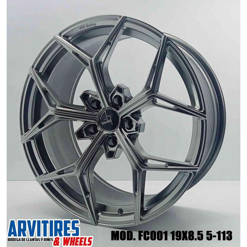 RIN 19X9 5 5-113 FF BRISTOL HYPER BLACK MOD FC001R