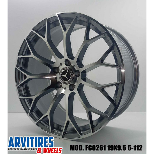 RIN 19X8 5 5-112 GUNMETAL MACHINE FACE MOD FC0261F
