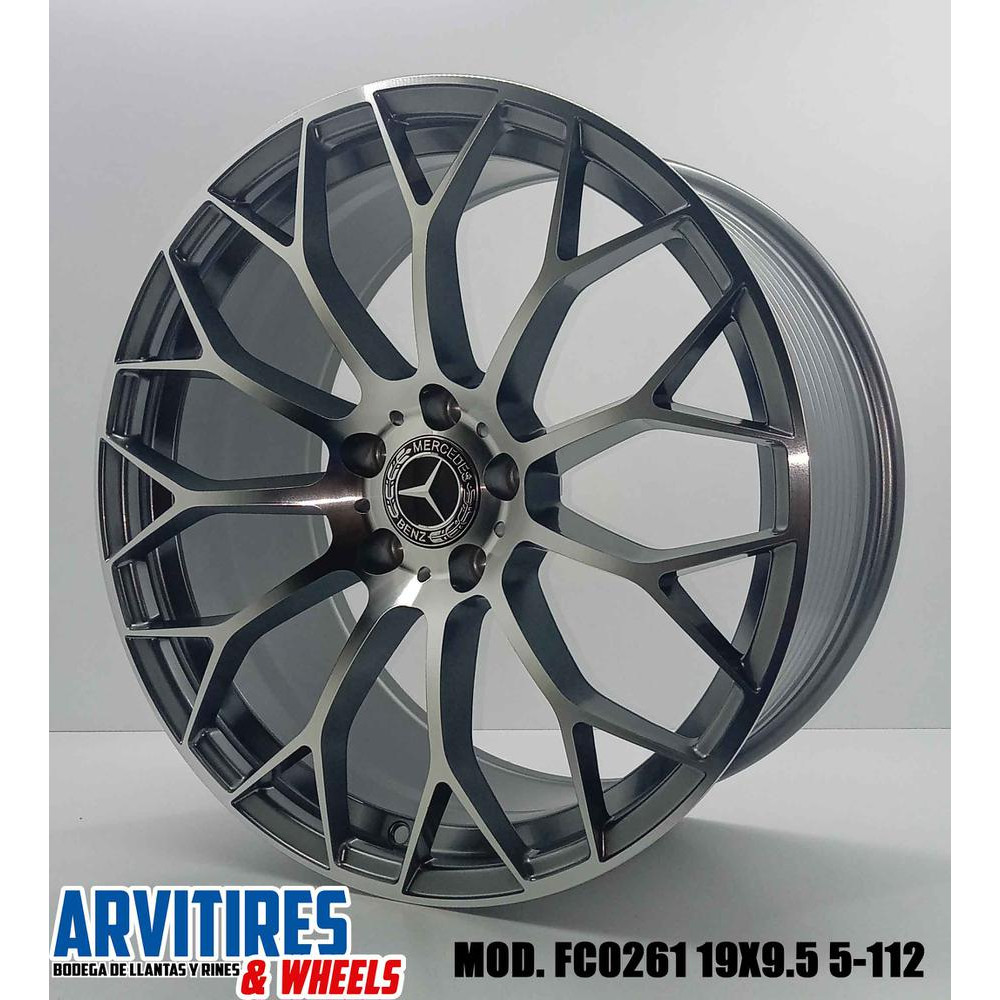 RIN 19X8 5 5-112 GUNMETAL MACHINE FACE MOD FC0261F