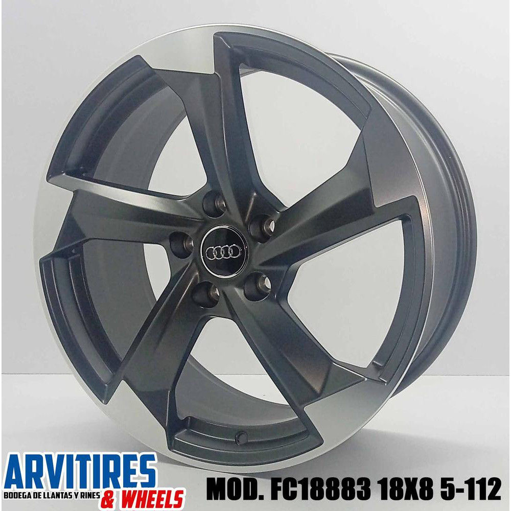 RIN 18X8 5-112 MATT GUNMETAL MF MOD FC18883
