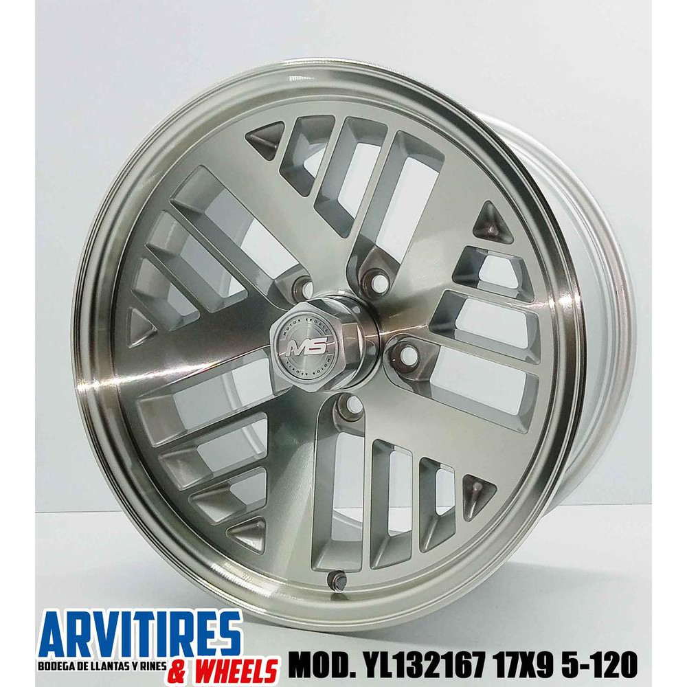 RIN 17X9 5-120 65 SILVER MACHINE FACE MOD YL132167