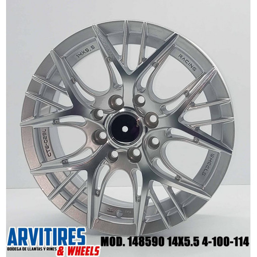 RIN 14X5 5 4-100/114 3 SILVER MACHINE MOD 148590