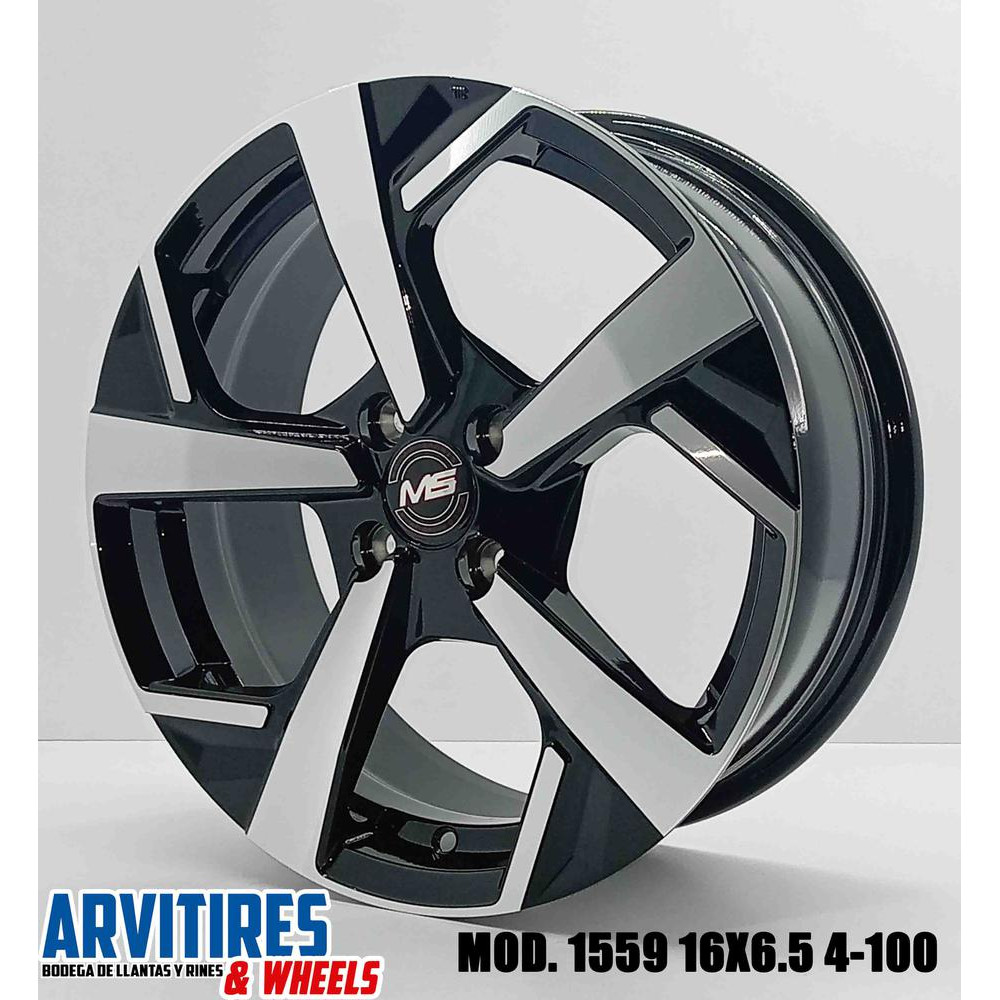 RIN 16X6 5 BLACK MACHINE FACE MOD 1559
