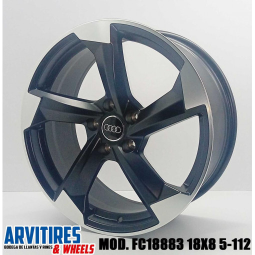RIN 18X8 5-112 MATT BLACK MF MOD FC18883
