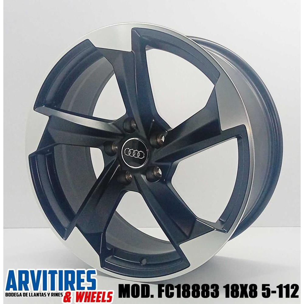 RIN 18X8 5-112 MATT BLACK MF MOD FC18883