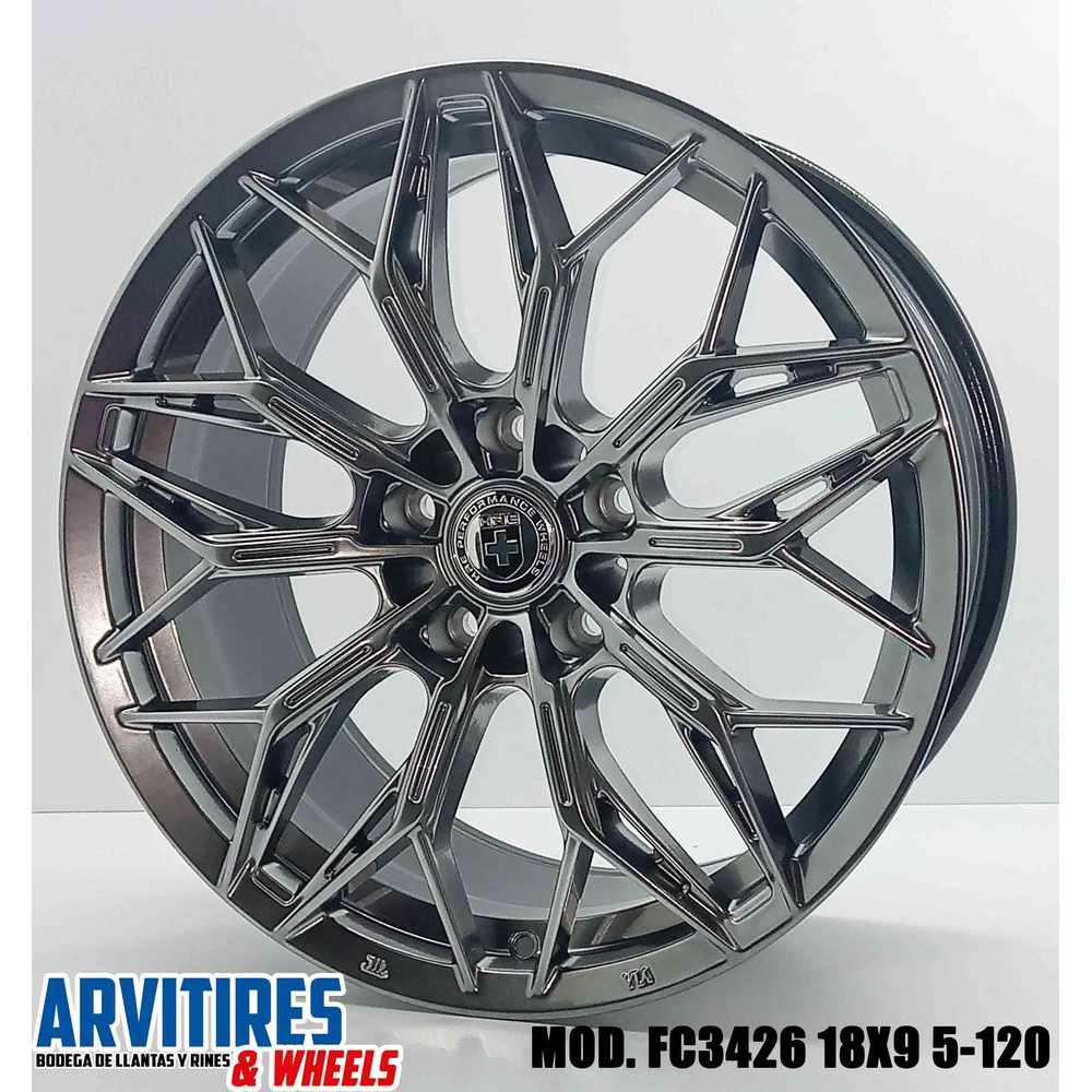 RIN 18X8 5-120 HYPER BLACK MOD FC3426F