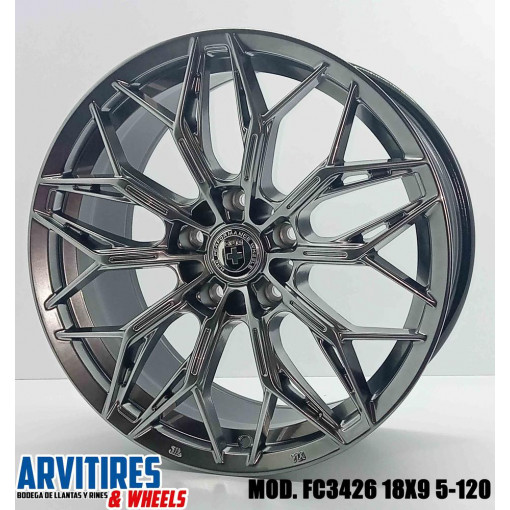 RIN 18X9 5-120 HYPER BLACK MOD FC3426R