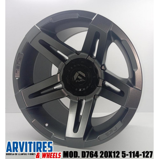 RIN 20X12 5-114/127 MATTE GUNMETAL MOD 764