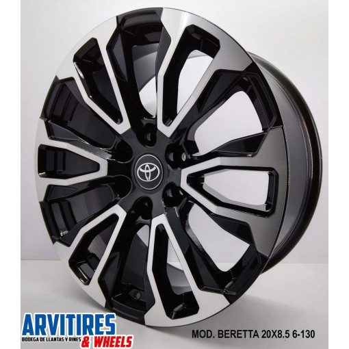 RIN 20X8 5 6-135 BLACK DIAMOND  MOD BERETTA