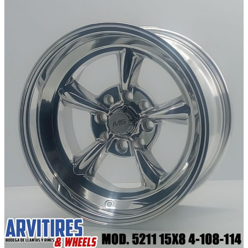 RIN 15X8 4-108/114 FULL POLISHED MOD 5211