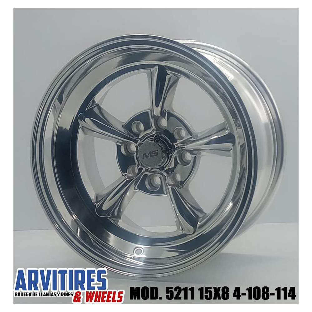 RIN 15X8 4-108/114 FULL POLISHED MOD 5211