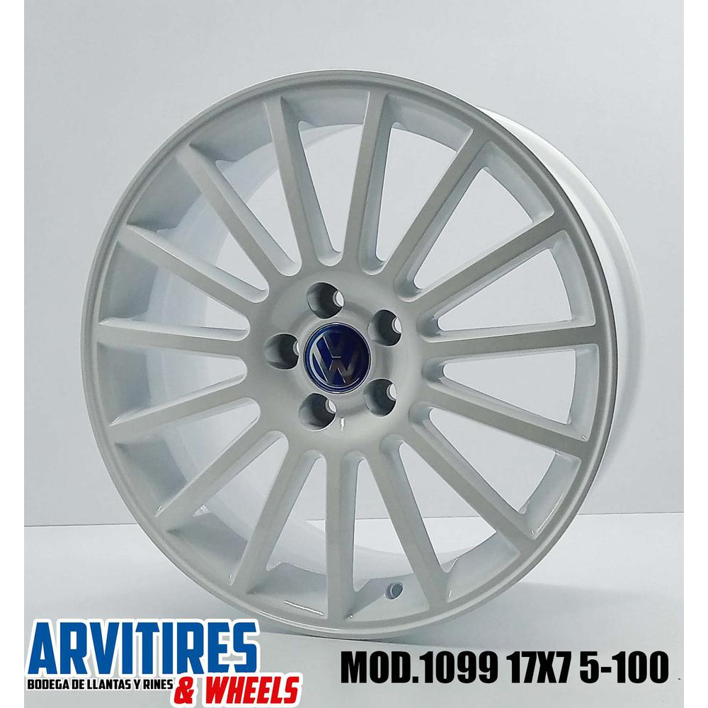 RIN 17X7 5 5-100 MKR WHITE MOD 1099