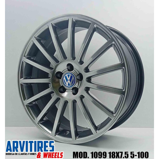 RIN 18X7 5 4-100 MKR HYPER BLACK MOD 1099