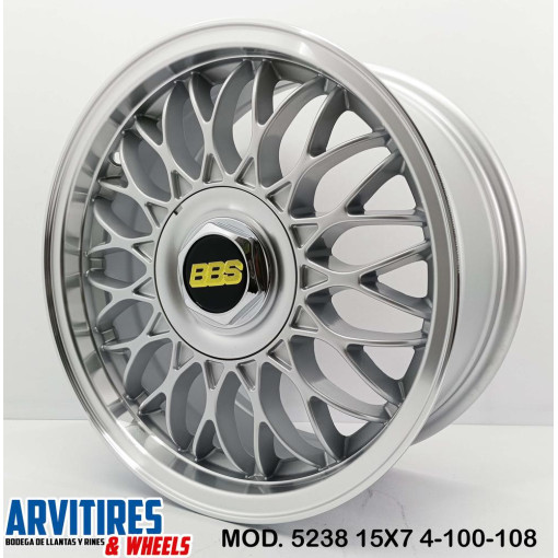 RIN 15X7 4-100/108 MKR SILVER MACHINE LIP MOD 5238
