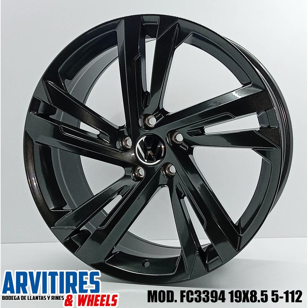 RIN 19X8 5 5-112 FF GREY MACHINE FACE MOD FC3394