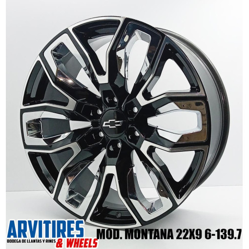 RIN 22X9 6-139 GUNMETAL MOD MONTANA