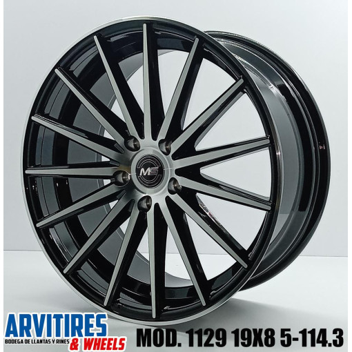 RIN 19X8 5 5-114 3 MS BLACK MACHINE MOD  1129