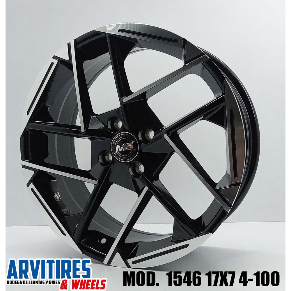 RIN 17X7 5-108 BLACK MACHINE FACE MOD 1546