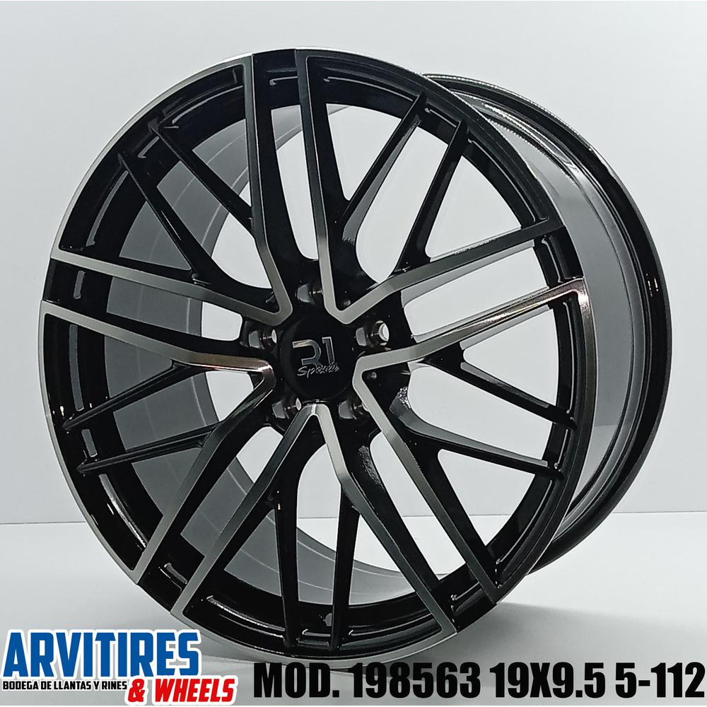 RIN 19X9 5 5-112 BLACK MACHINE FACE MOD 198563R