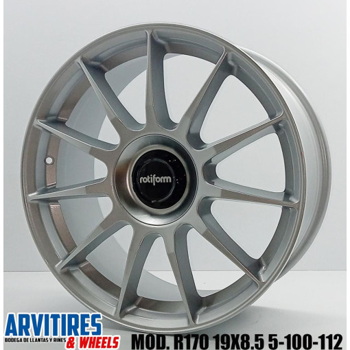 RIN 19X8 5 5-100/112 ROTIFORM SILVER MOD R170