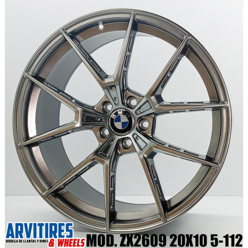 RIN 20X10 5 5-112 BRISTOL HIPER BLACK MOD ZX2609R