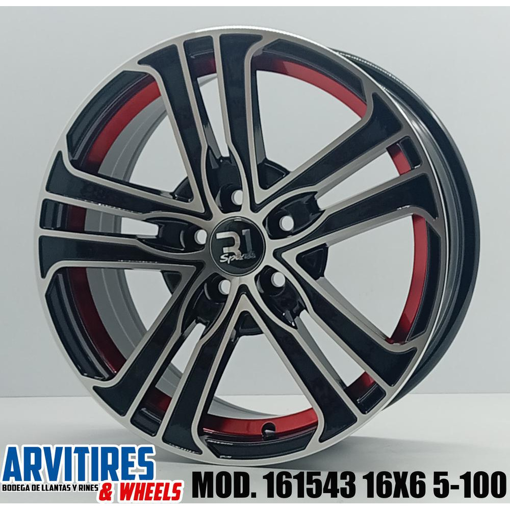 RIN 16X6 5 5-100 R1 BMF RED UNDERCUT MOD 161543