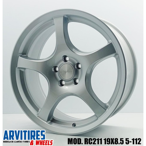 RIN 19X8 5 5-112 GLOSS SILVER MOD RC211