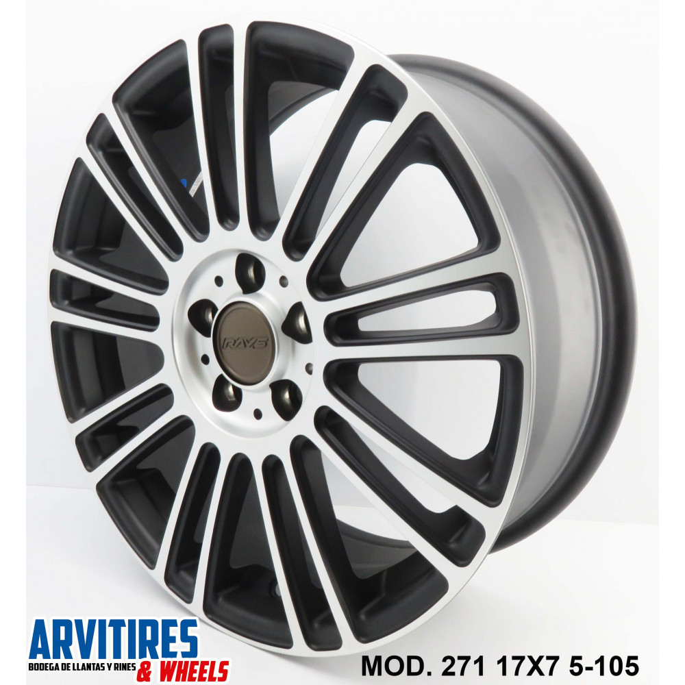 RIN 17X7.0 5-105 MACHINE BLACK FACE AND ML MOD 271